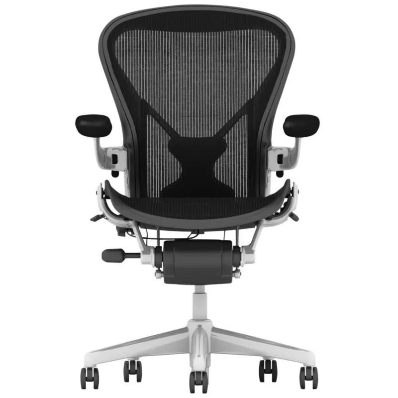 Рабочее кресло Herman Miller Aeron Polished Aluminum 5