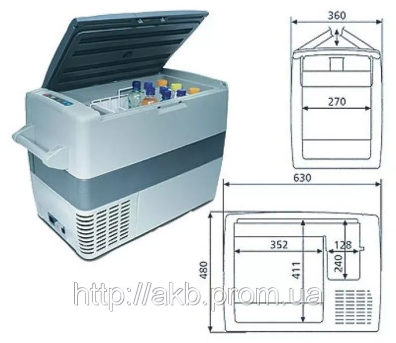Компрессорный автохолодильник Waeco CoolFreeze CF-50 (49л)