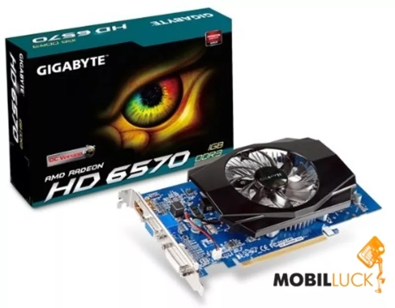 Видеокарта Gigabyte Radeon HD6570 1Gb PCI-E DDR3. Киев.