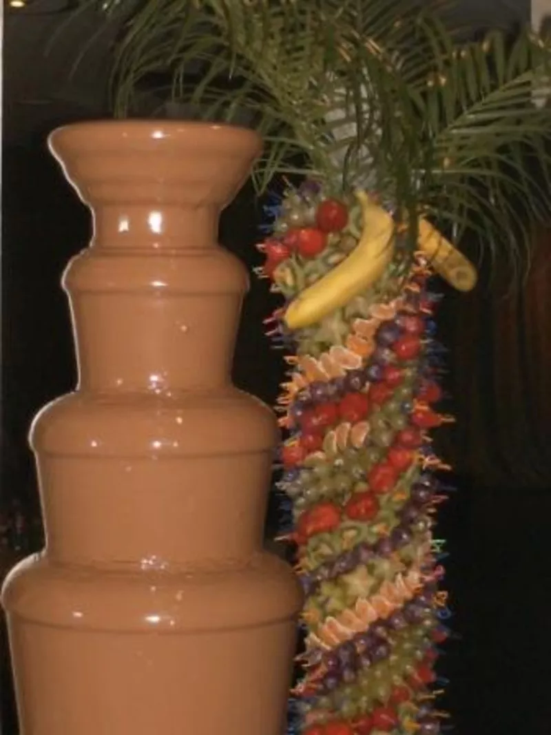 Шоколадный фонтан и фонтан для напитков на свадьбу