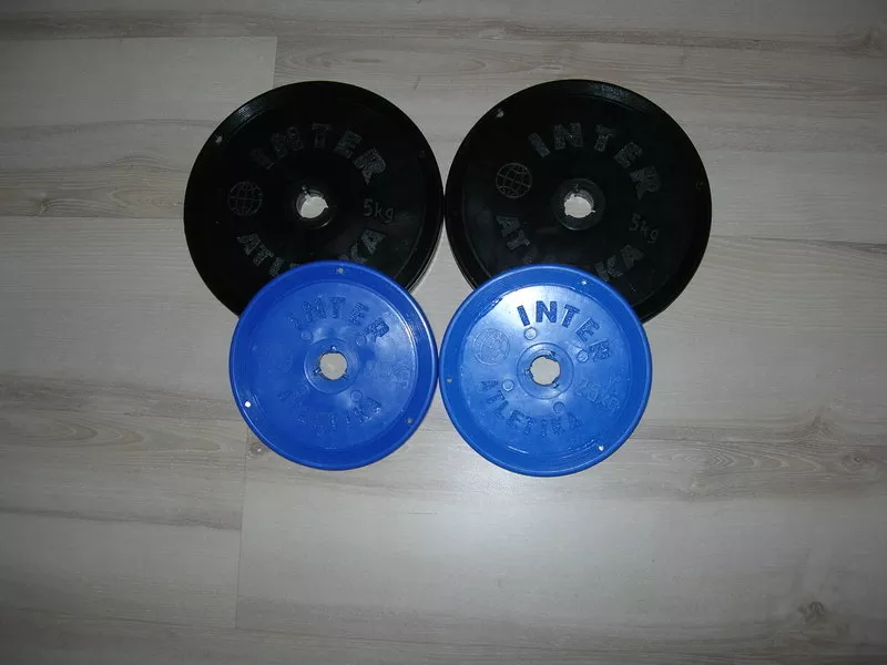 Продам новые диски для штанги Dy 26мм. 5 кг.,  2, 5кг.  INTER ATLETIKA.