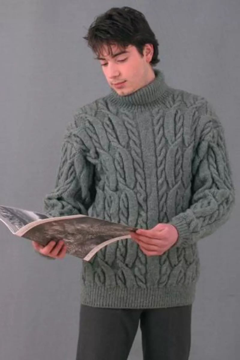 Мужские свитера спицами 3