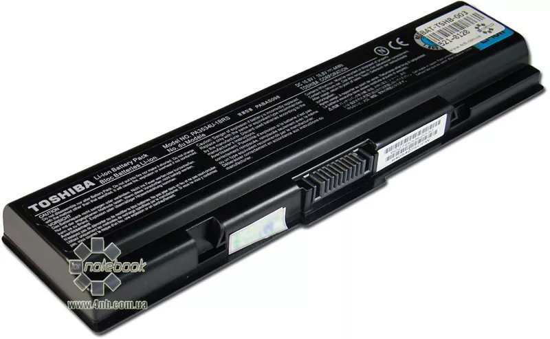 Батарея для ноутбука Toshiba A200 11.1V 4000mAh (44Wh) оригинальная 2