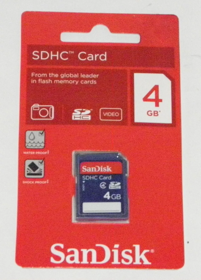 Карта памяти SDHC San Disk на 4 GB