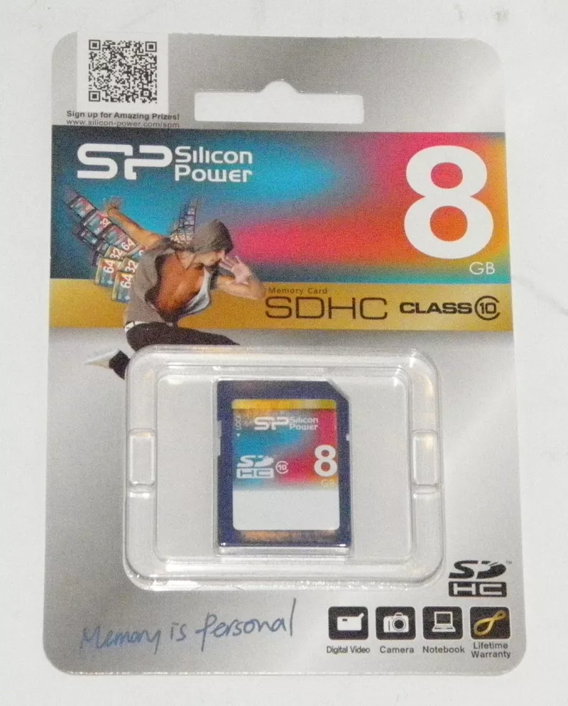 Карта памяти SDHC Silikon Power на 8 GB