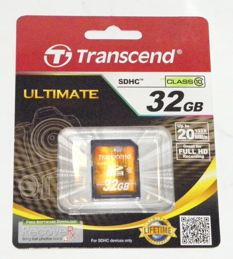 Продам карту памяти SDHC Transcend на 32 GB