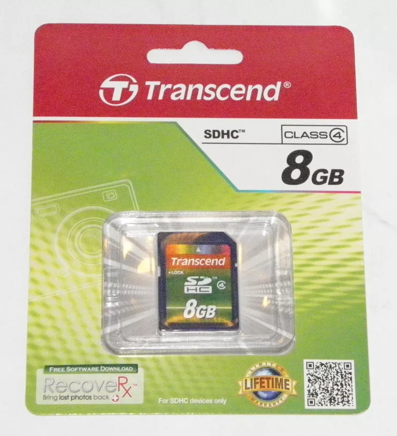 Карта памяти SDHC Transcend на 8 GB