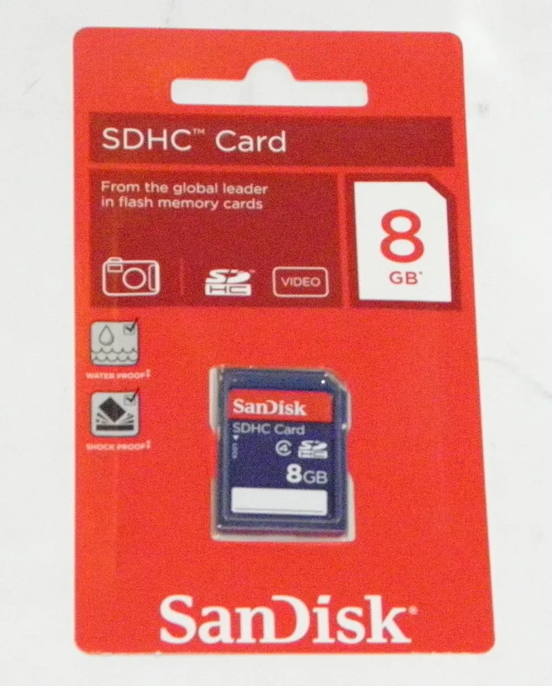 Карта памяти SDHC San disk на 8 GB