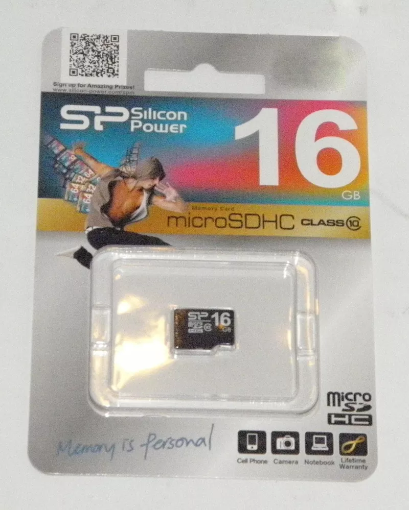 Карта памяти mikroSD Silikon Power на 16 GB 