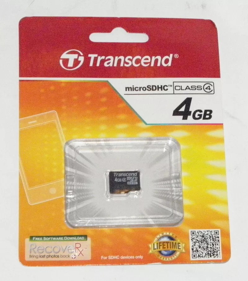 Карта памяти mikroSD Transend на 4 GB