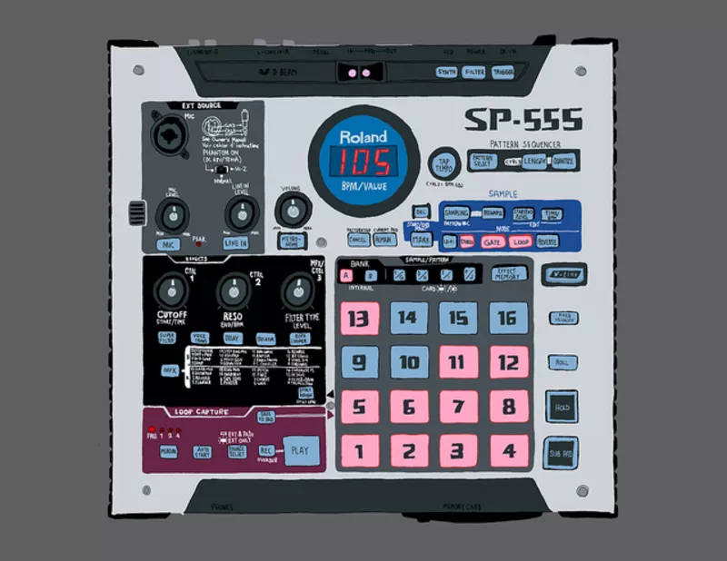 roland sp 555 в отличном состоянии на гарантии