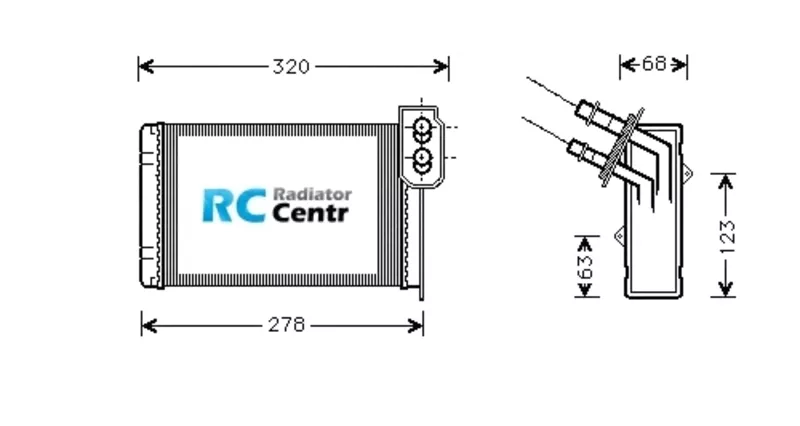 Радиатор печки Renault 19 (Рено 19)