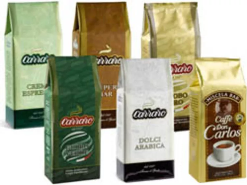 Кофе в зернах Carraro,  Lavazza,  Covim,  Musetti 2