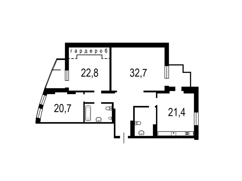   3 комнаты, 140м2, CТАРОНАВОДНИЦКАЯ 13,  