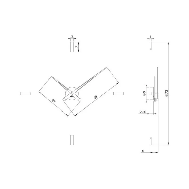 Дизайнерские настенные часы Nomon Tacon I 4