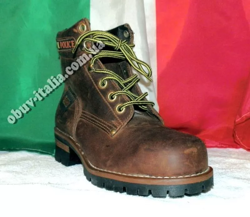 Ботинки детские кожаные Stone Police производство Италия 3