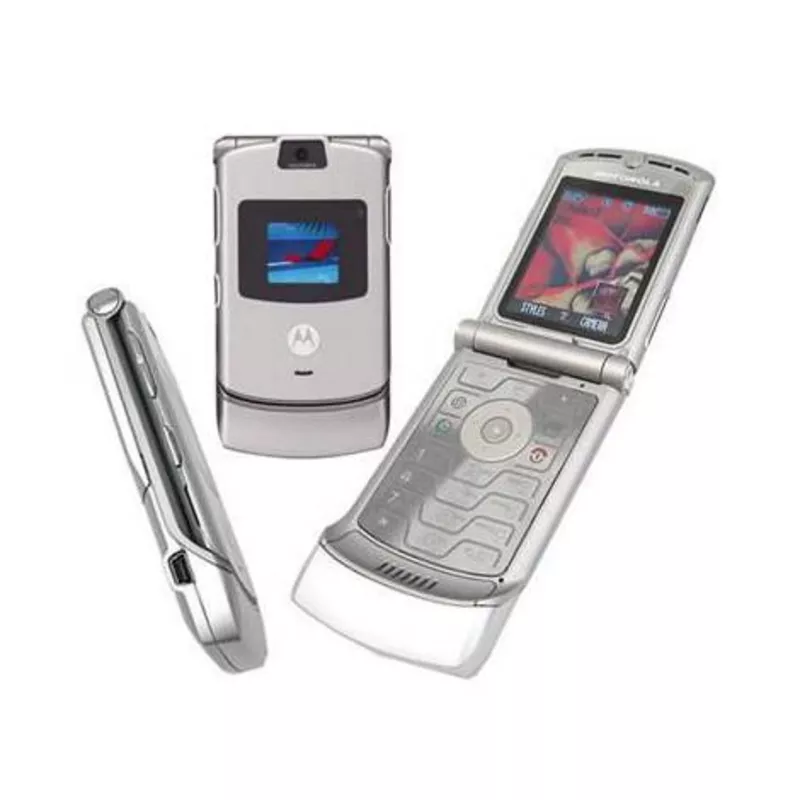 Тонкий Motorola RAZR V3 Silver