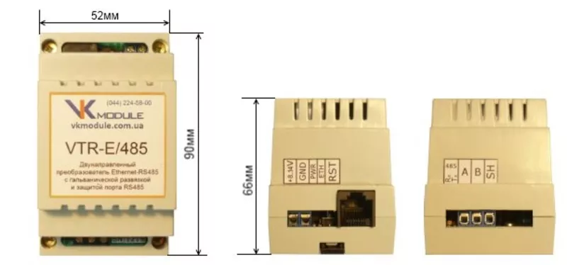 Переходники Ethernet-RS232/RS485