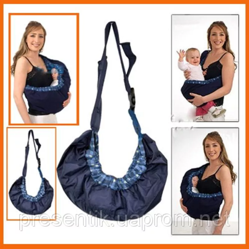 Слинг - сумка через одно плечо для переноски ребенка 3