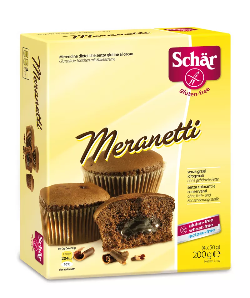 Продам Безглютенові Кекси з кремом какао Меранетті 200 гр 