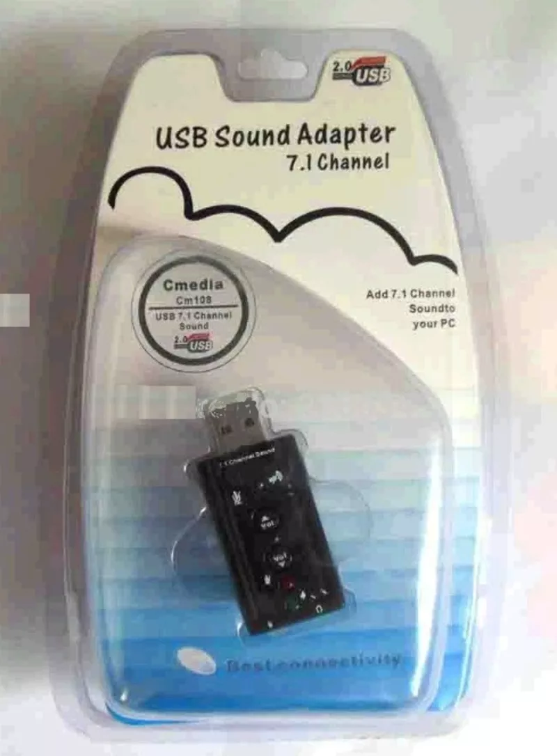 аудио звуковая карта 7.1 Channel USB-SOUND7 5