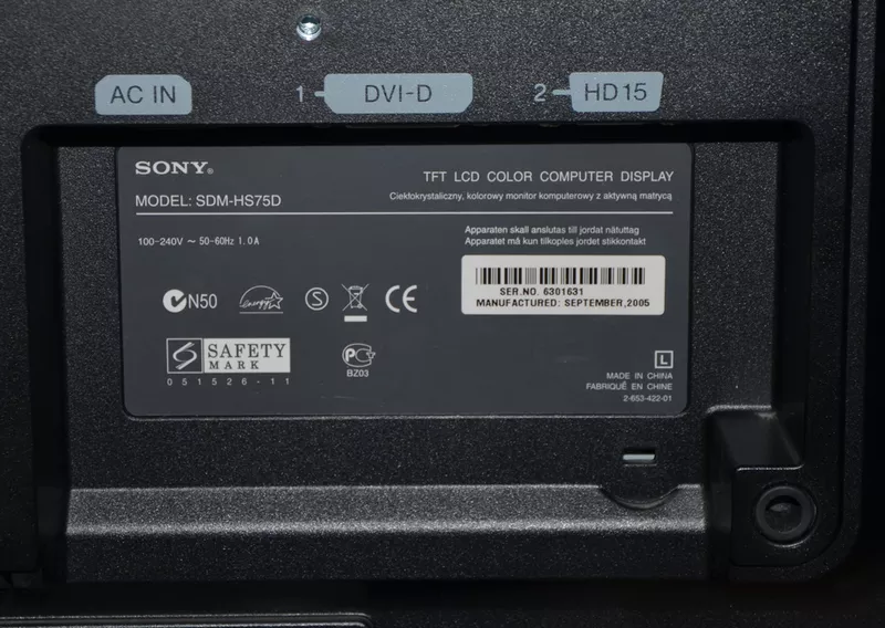 монитор Sony TFT LED 17