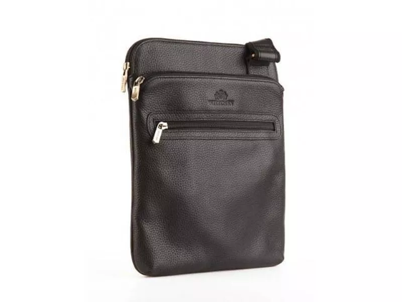 Сумка мужская,  кожаная,  брендовая,  натуральная кожа,  Wittchen    2