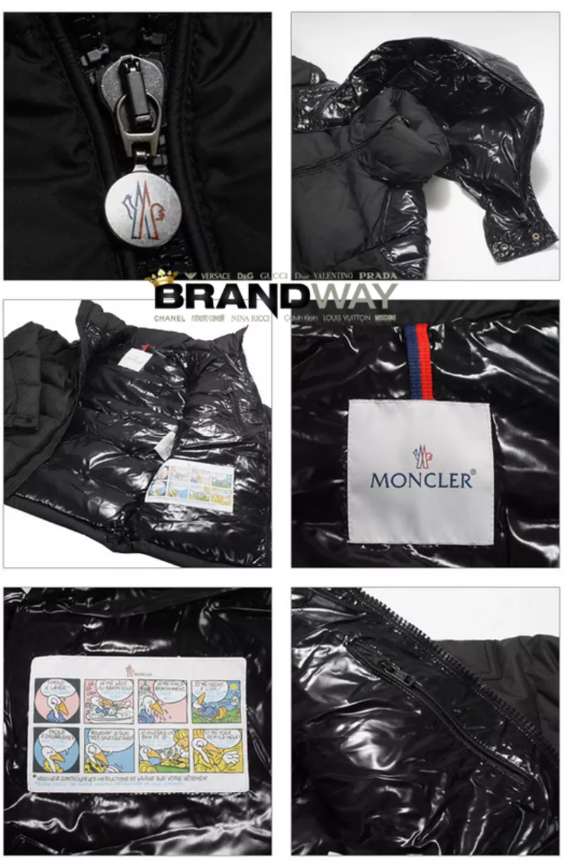 Черный мужской пуховик Moncler Chevalier 3