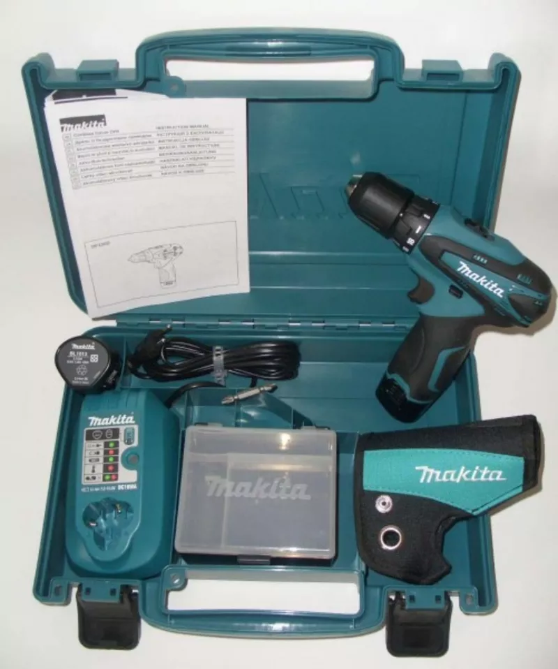 аккумуляторная дрель-шуруповёрт makita df330dwe 2