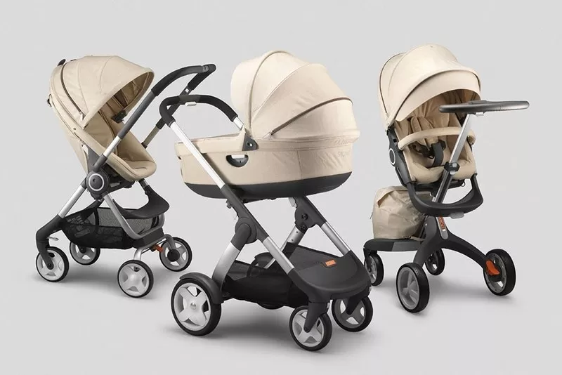 3 в 1 Stokke Crusi детская коляска с люльке и Carset 2