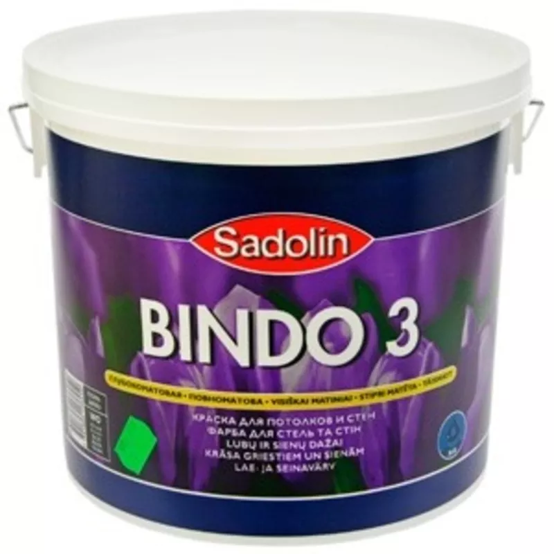 Sadolin Bindo 3 (Садолин Биндо 3) водоэмульсионная краска 10л.