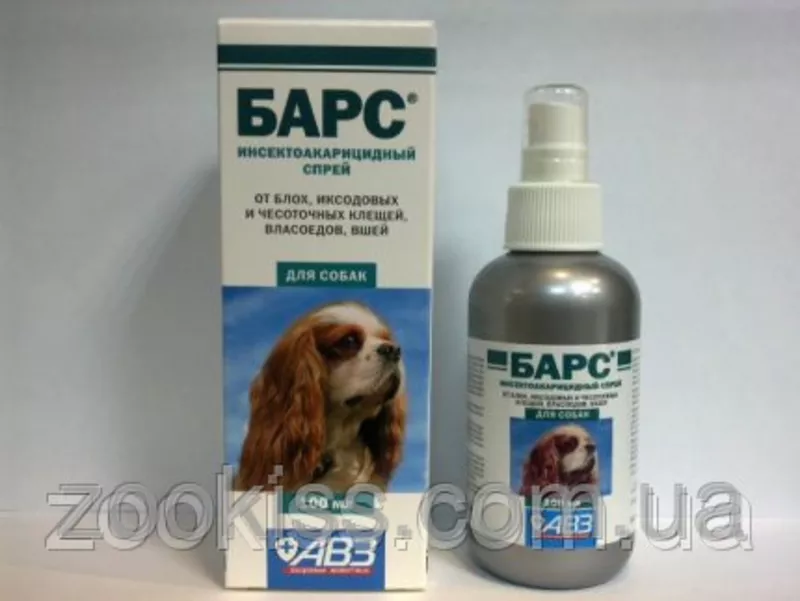 АКЦИЯ:Барс капли от блох и клещ д/ соб. (4пип.-в уп.) +Барспрей 91грн 2