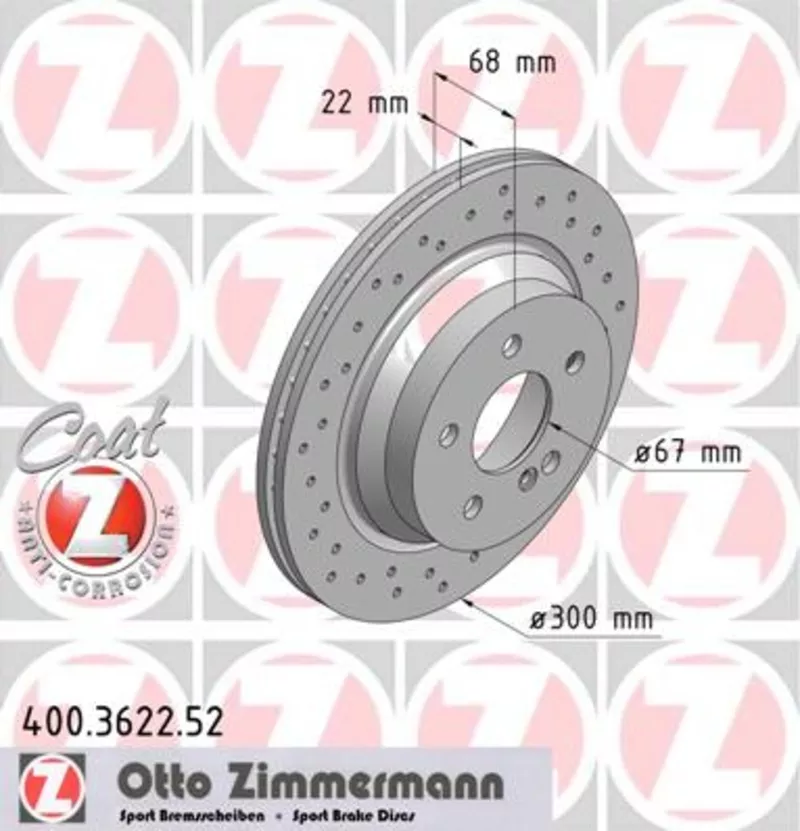 Mercedes CLS E-CLASS GLK-CLASS тормоза ZIMMERMANN TRW