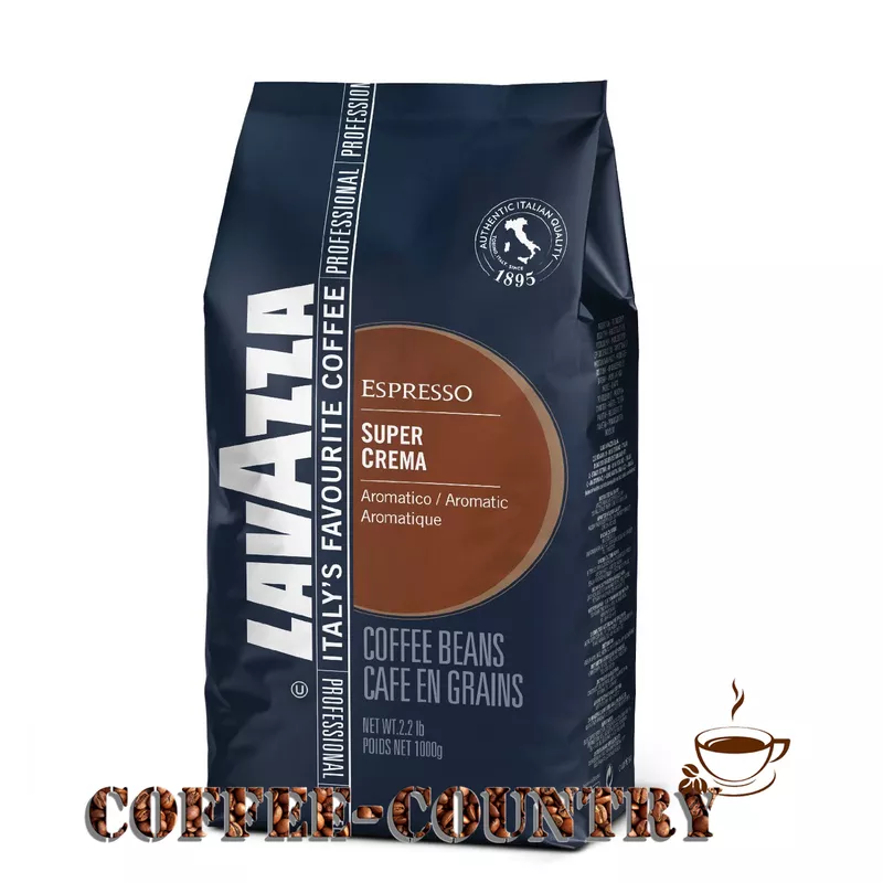 Кофе Lavazza “Лавацца” Super Crema espresso в зернах