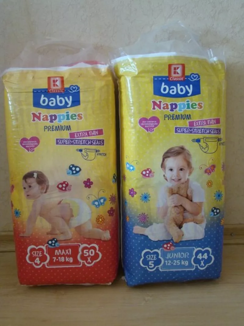 Европейские подгузники Dada,  BabyDream,  Wickies,  Babynappies опт 5