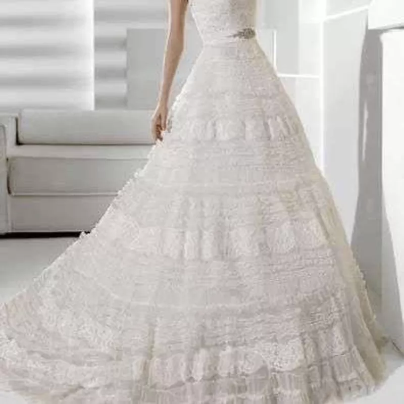 Прованс великолепное кружевное платье испанского брэнда La Sposa 3