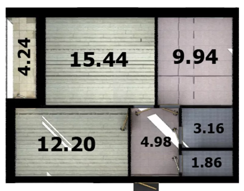 Квартиры одно,  двух и трехкомнатные. 4