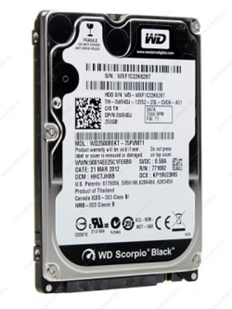 Диск HDD SATA 250GB от ноутбука MSI VR420 