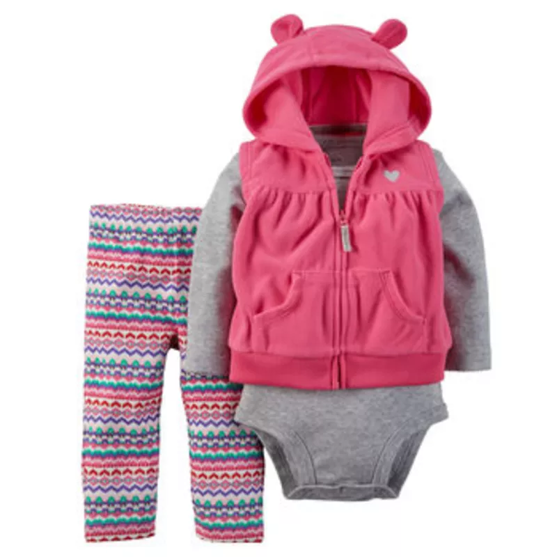 флисовые и коттоновые наборы Carters малышкам 8