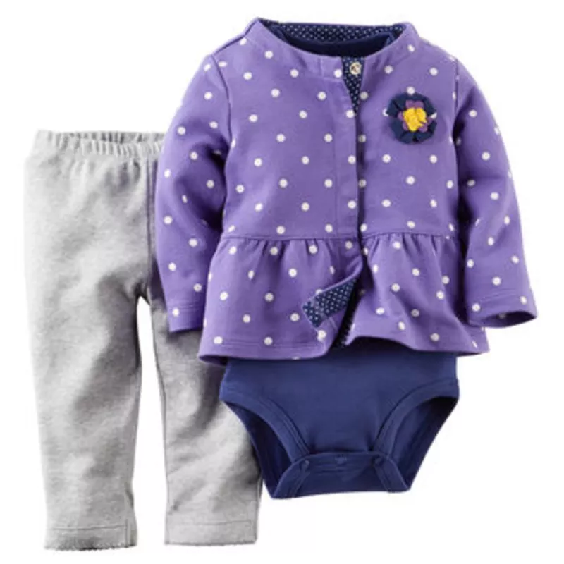 флисовые и коттоновые наборы Carters малышкам 6