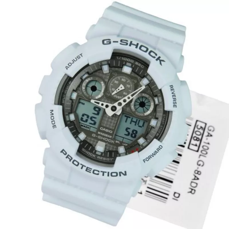 Мужские часы Casio G-Shock  GA100 Ice Grey (Оригинал) 2