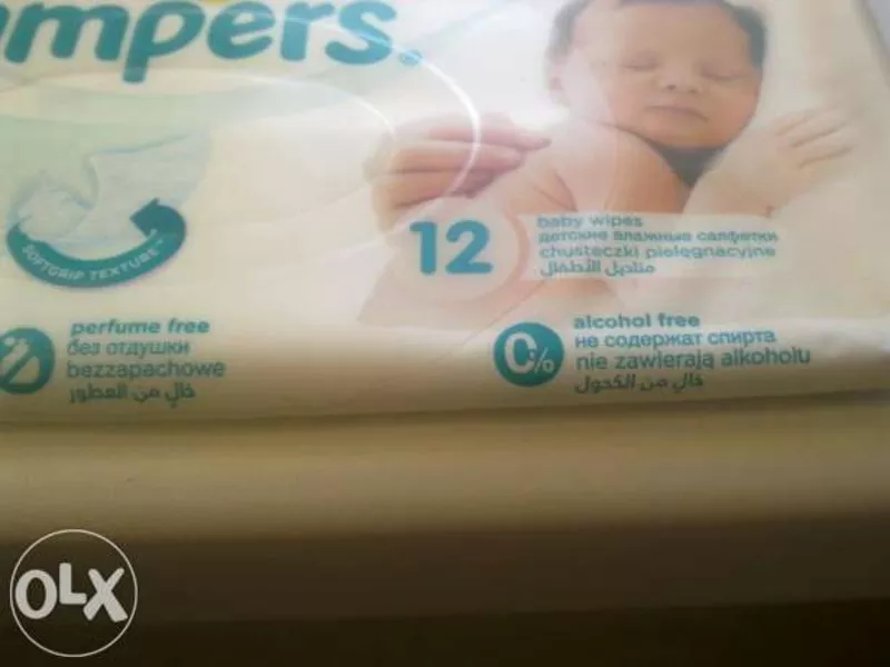 Салфетки Pampers sensitive и памперсы подгузники PampersPremiumCare1 4