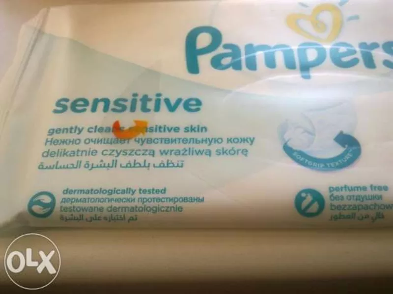 Салфетки Pampers sensitive и памперсы подгузники PampersPremiumCare1 5