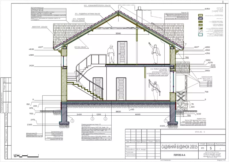 Готовый проект двухэтажного дома (коттеджа) 200 кв.м – 1400 грн 4