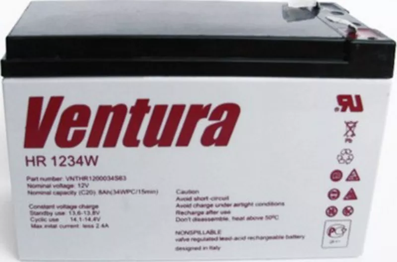 Аккумулятор Ventura 12V/В 9Ah/Ач до упса (UPS),  эхолота,  сигнализации, 