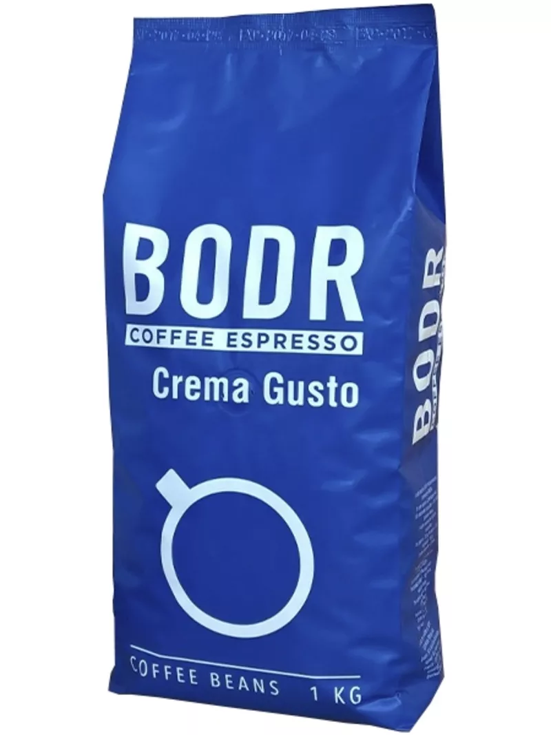 Кофе в зернах Bodr Crema Gusto 1 кг. Оптом