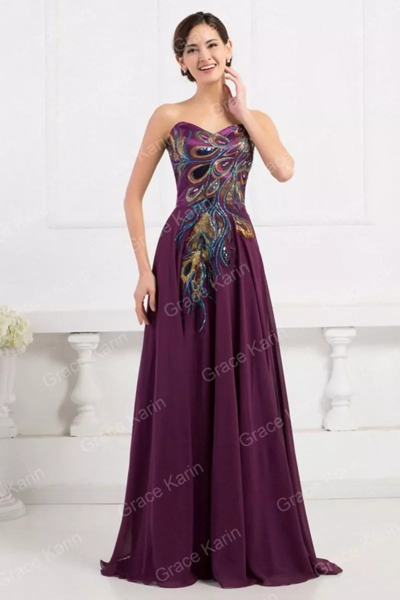 Фиолетовое платье в пол купить в интернет-магазине.