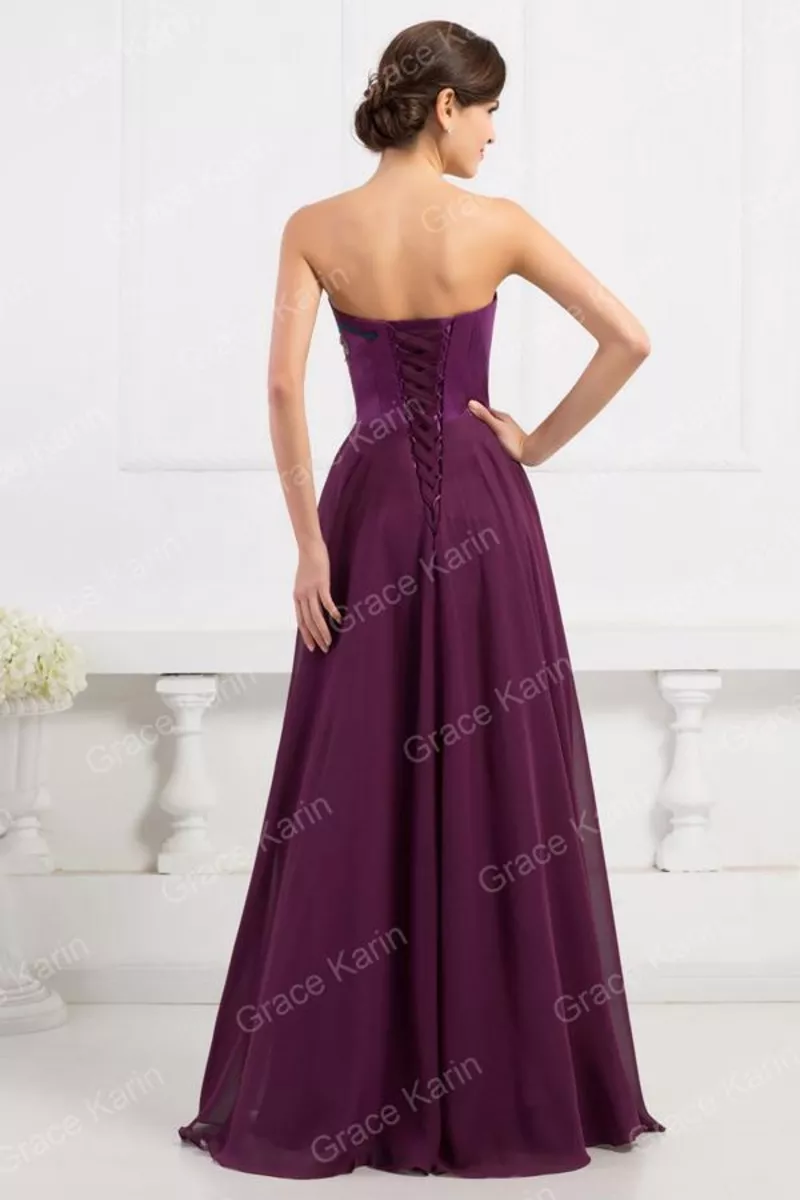 Фиолетовое платье в пол купить в интернет-магазине. 3