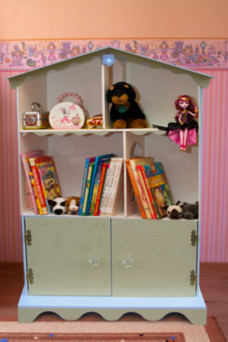 Домик для кукол,  кукольный домик,  Барби,  Монстер Хай,  полка для книг. 10