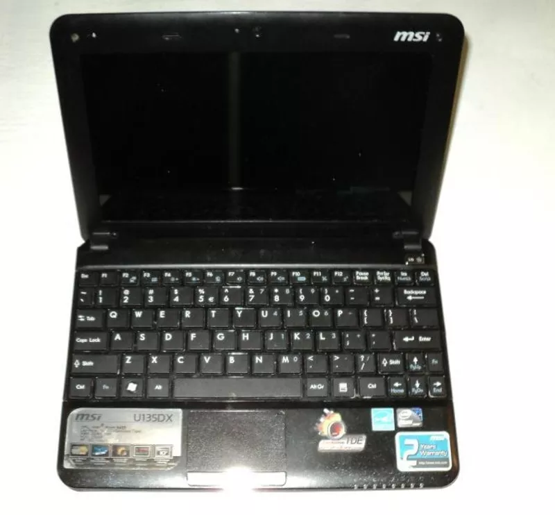 Продаётся нетбук MSI U135DX MS-N014 на запчасти.